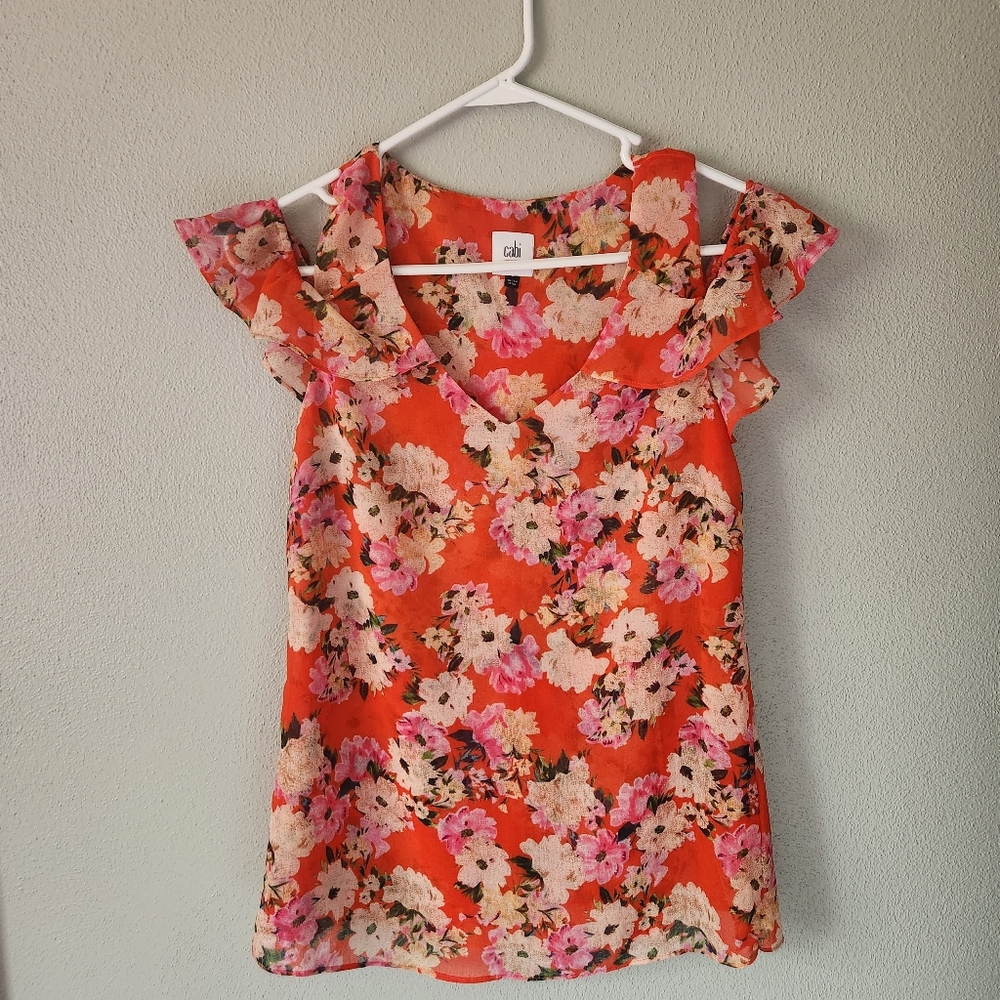 Cabi Cold-Shoulder Top